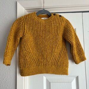 Zara Baby Cozy Mustard Knit Sweater